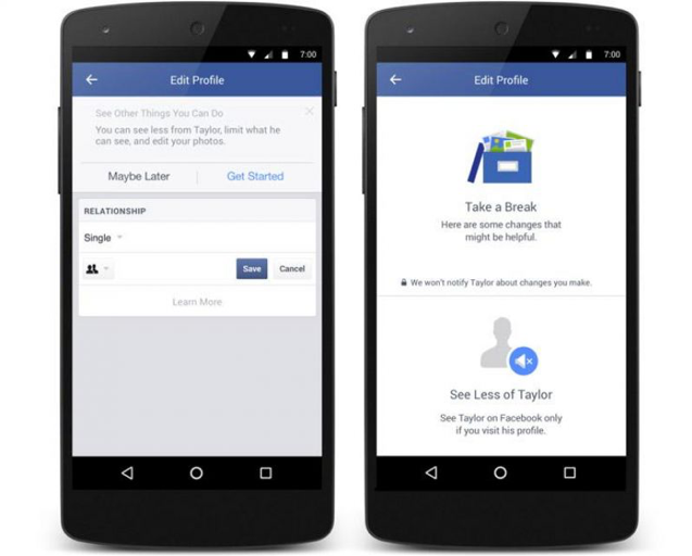 mute your ex on Facebook