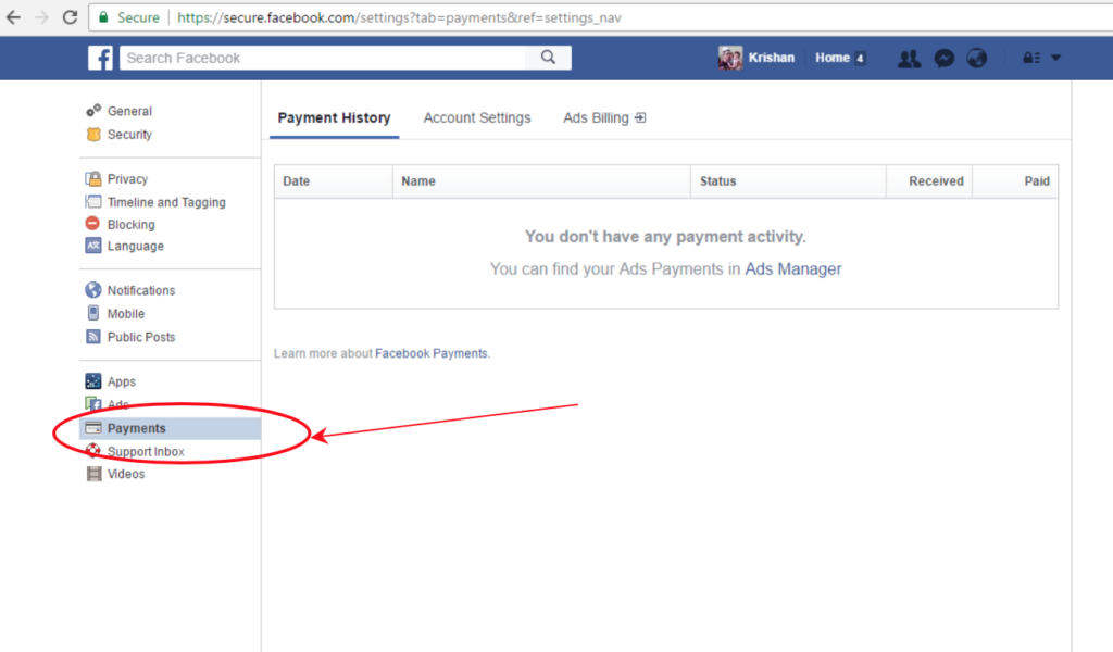 send money through Facebook